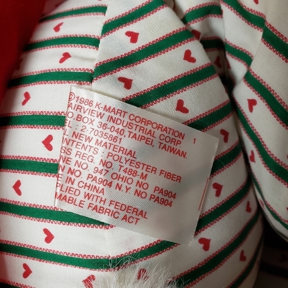 Kmart 20" Christmas Holiday Momma Teddy Bear 1992 Vintage Stuffed Animal Plush - Picture 7 of 8